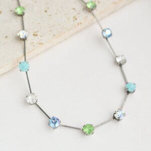Rachel Marie Designs Tiffany Necklace in Blue Swarovski Crystals